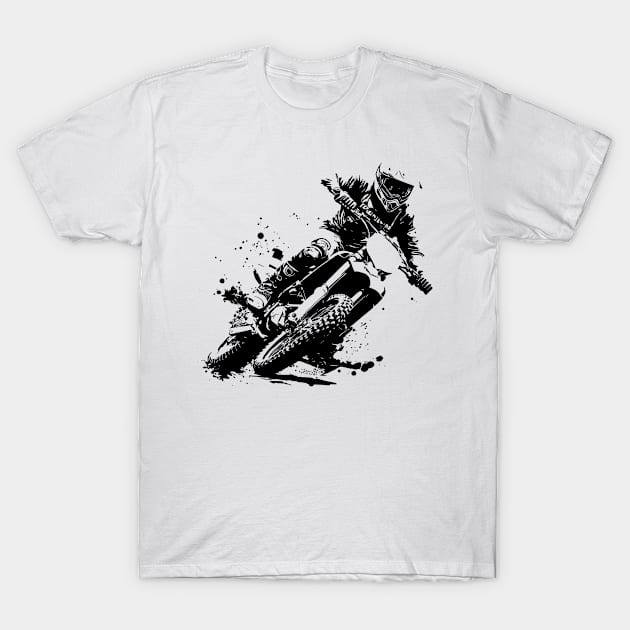 Vintage Motocross Rider T-Shirt by Barking Boutique